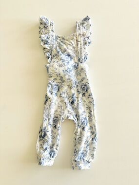 Posh Peanut briar jumpsuit floral romper outfit Girls Size 12-18m
